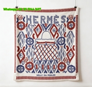 Hermès Kelly Bag Embroidery Flannel Throw Blanket IMG_5096